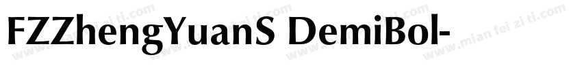 FZZhengYuanS DemiBol字体转换